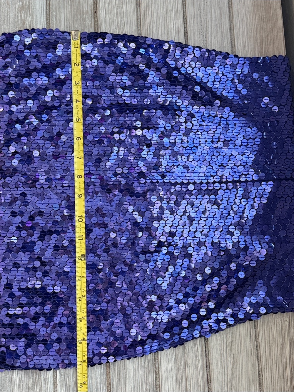 Vintage Niteline Sequin Gown Purple Blue Beaded Cage Neck Y2K Formal Glam Gala 6 - Picture 15 of 16